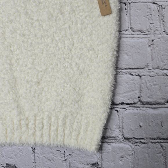 Skims Cozy Knit Soft Scoop Neck Cropped Tank Top Bone White New Size S/M - Picture 8 of 11